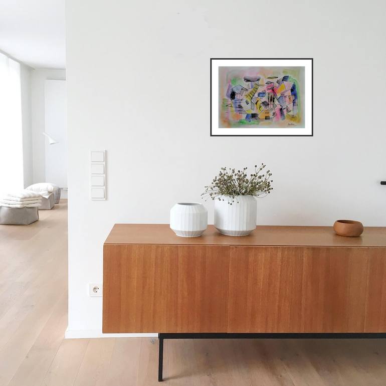 Original Modern Abstract Painting by Pierre-Yves Beltran