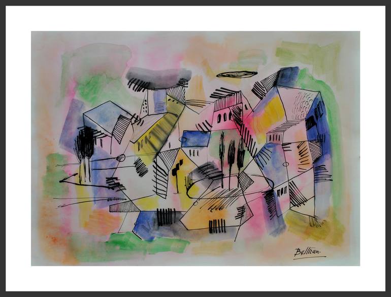 Original Modern Abstract Painting by Pierre-Yves Beltran