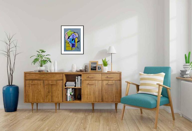 Original Cubism Abstract Painting by Pierre-Yves Beltran