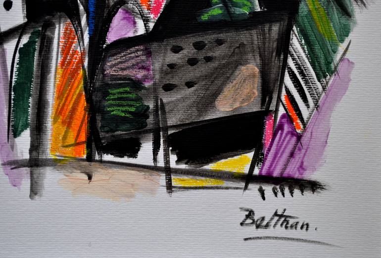 Original Abstract Painting by Pierre-Yves Beltran