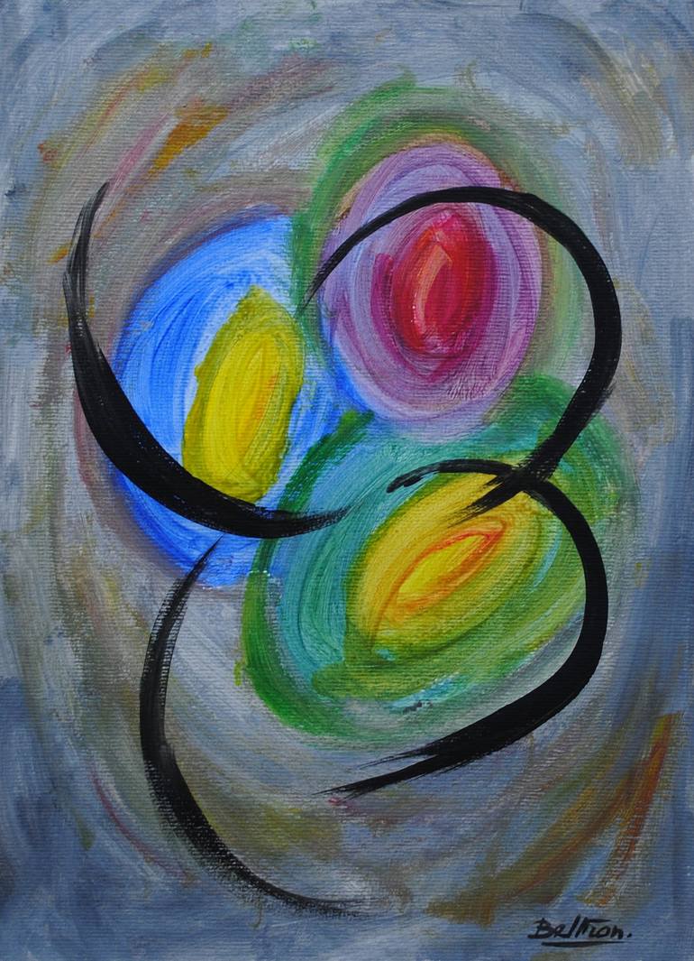 Original Minimalism Abstract Painting by Pierre-Yves Beltran