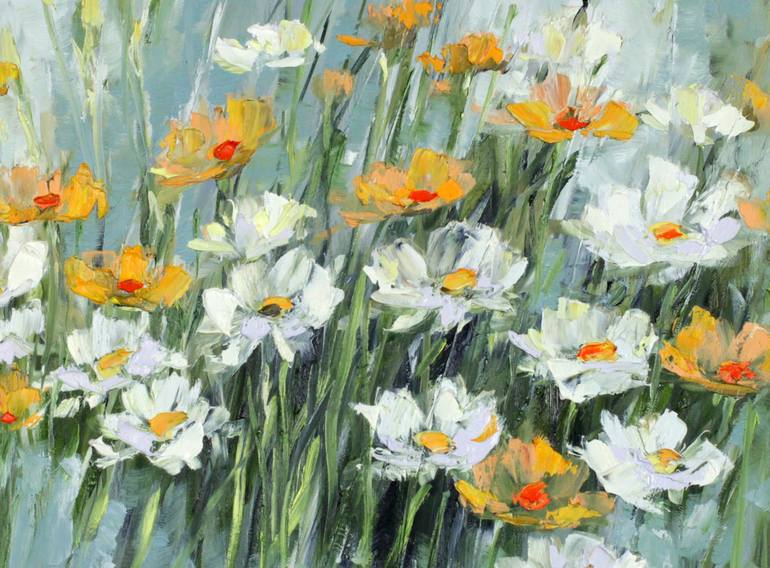 Original Impressionism Floral Painting by Margaret Raven