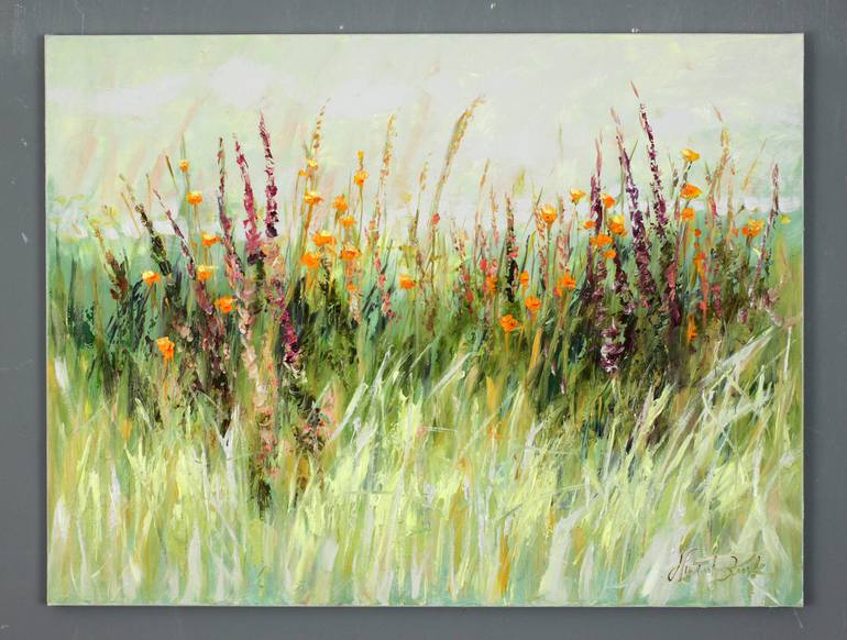 Original Impressionism Floral Painting by Margaret Raven