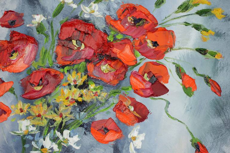 Original Impressionism Floral Painting by Margaret Raven