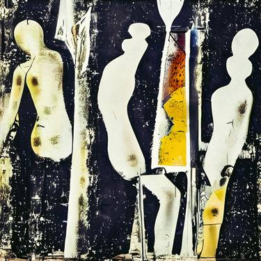 Original Figurative Abstract Printmaking by Mariusz Nawrocki