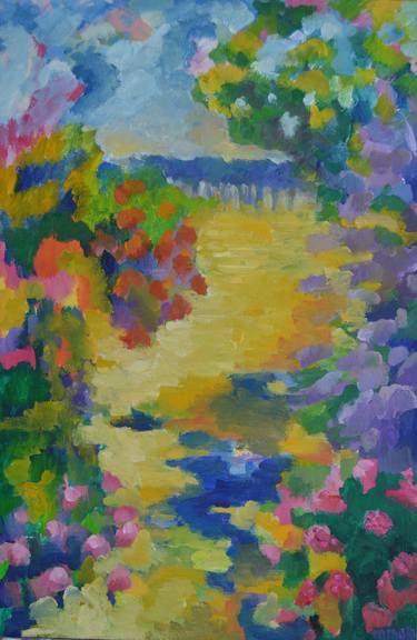 Original Expressionism Garden Paintings by Tamara Špitaler Škorić