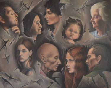 Print of People Paintings by Tamara Špitaler Škorić