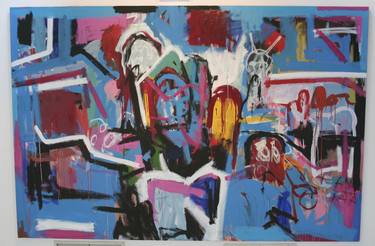 Original Abstract Expressionism Abstract Paintings by Jorge Nava