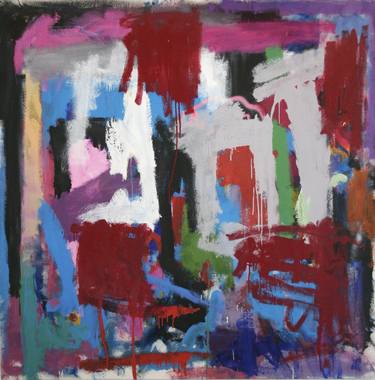 Original Abstract Expressionism Family Paintings by Jorge Nava