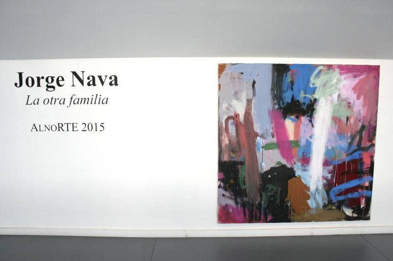 Original Abstract Family Painting by Jorge Nava
