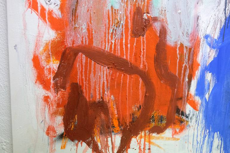Original Abstract Expressionism Abstract Painting by Jorge Nava