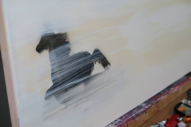 Original Abstract Expressionism Animal Painting by Marco Di Silvestro