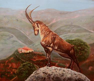 Original Surrealism Animal Paintings by Roy Haddad