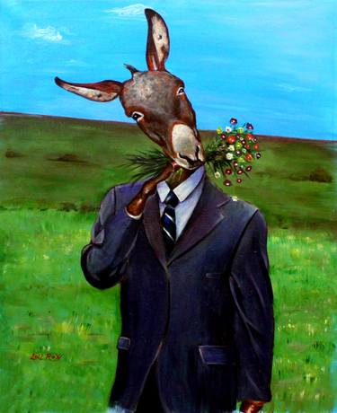 Original Surrealism Animal Paintings by Roy Haddad