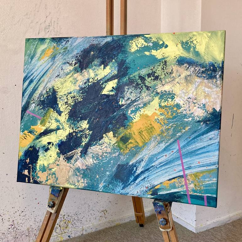 Original Abstract Painting by Jouke Schwarz