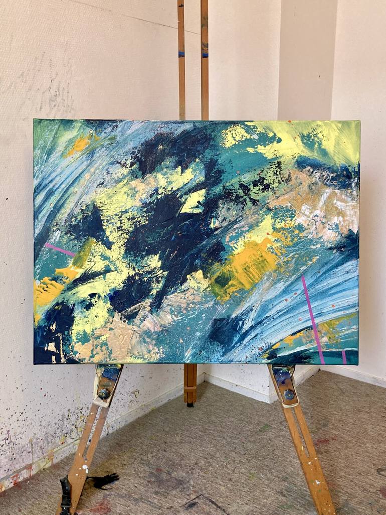 Original Abstract Painting by Jouke Schwarz