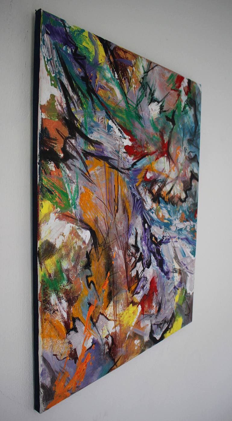 Original Abstract Painting by Jouke Schwarz
