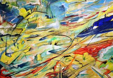 Original Abstract Expressionism Abstract Paintings by Jouke Schwarz