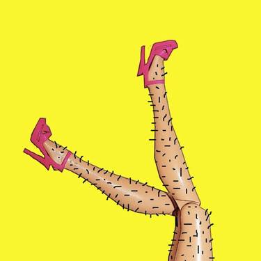Great Legs & Shoes But You Need A Shave Love! Funny Barbie Inspired Pop Art. thumb