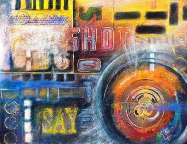 Original Abstract Mixed Media by Lize Du Plessis