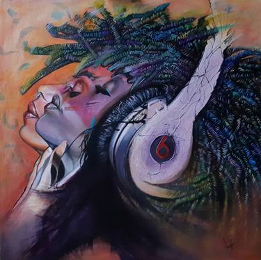 Original Expressionism Music Mixed Media by Lize Du Plessis