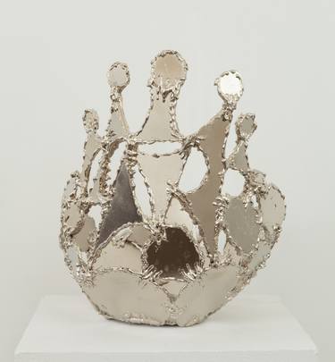 Crown bowl, zinc plated steel thumb