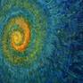 My iridescent work changes from moment to moment, namely It gives various impressions by strength and angle of the light.