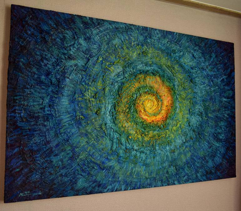 Original Abstract Expressionism Abstract Painting by Johnny Kim