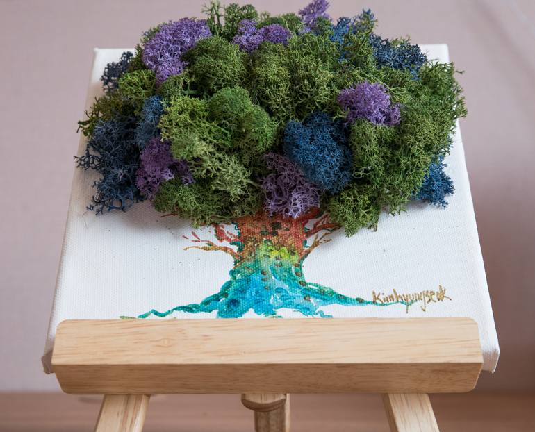 Original Abstract Tree Sculpture by Johnny Kim