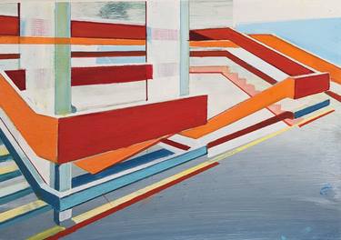 Original Contemporary Architecture Paintings by paul crook