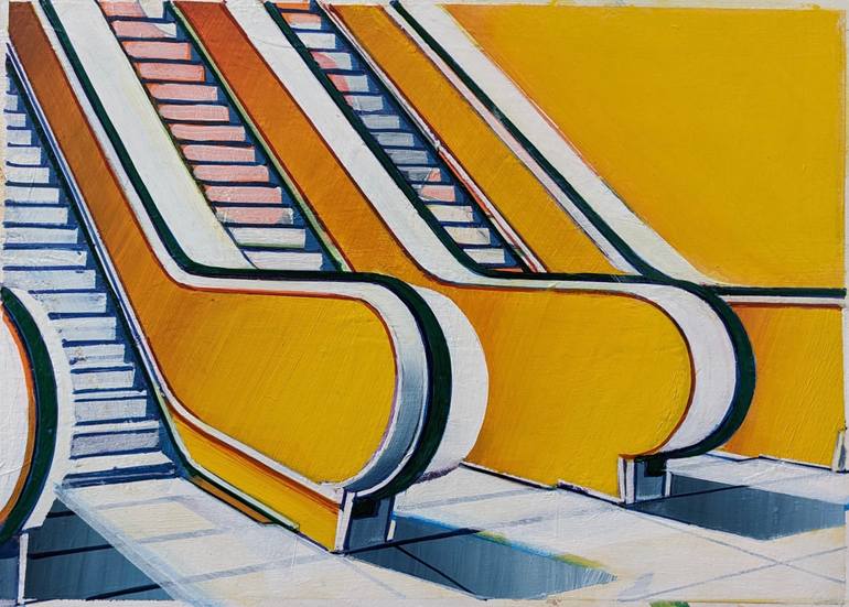 Escalator paintings | Saatchi Art