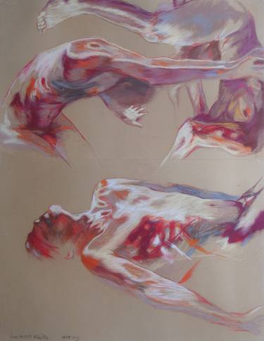 Original Expressionism Body Drawings by FRITSCH LOUISE