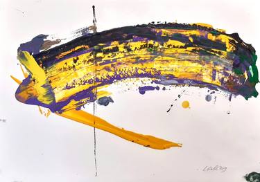 Original Abstract Expressionism Calligraphy Paintings by FRITSCH LOUISE