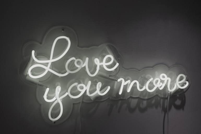 Original Pop Art Love Sculpture by Mary Jo Mcgonagle