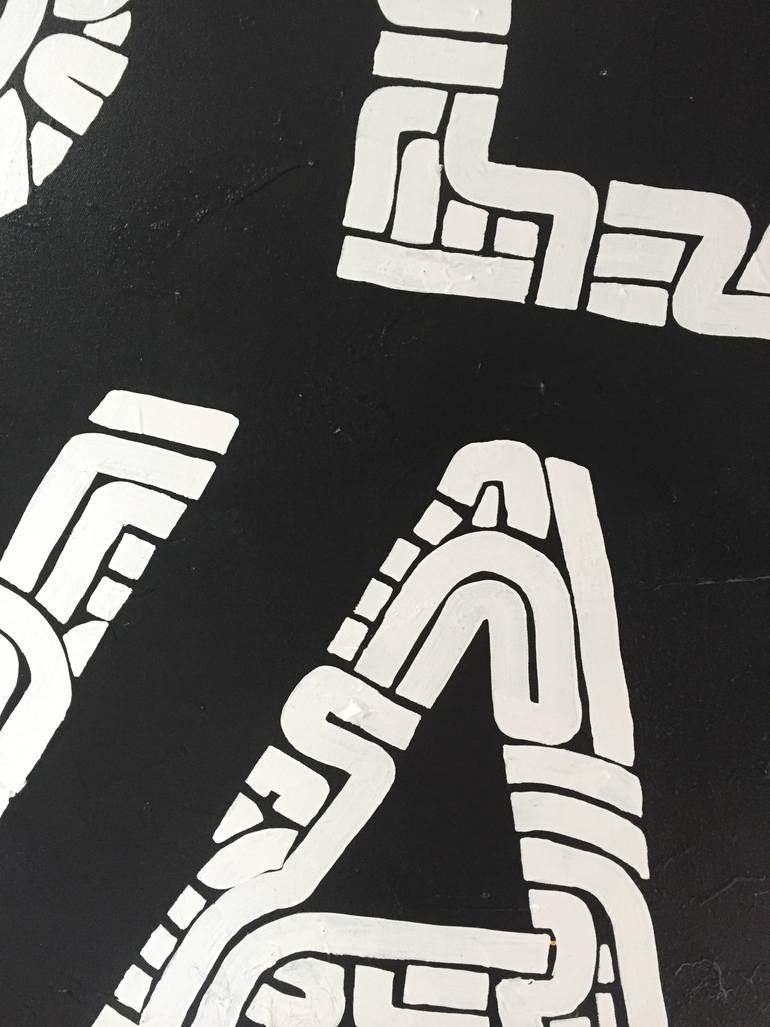 Original Abstract Typography Painting by Kyle Macdonald