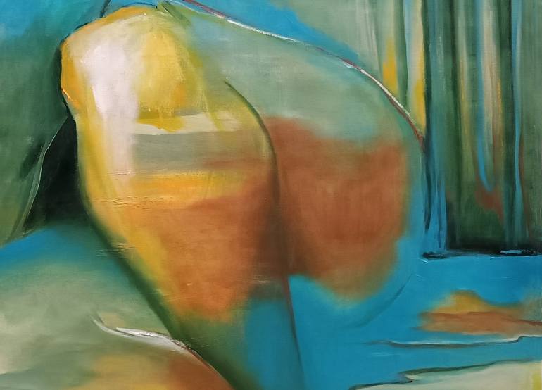 Original Abstract Expressionism Nude Painting by Alicia Besada