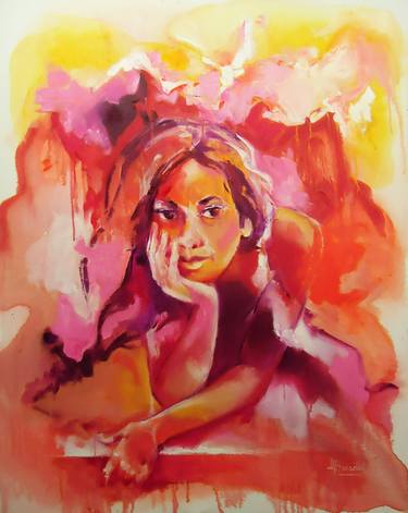 Original Expressionism Portrait Paintings by Alicia Besada