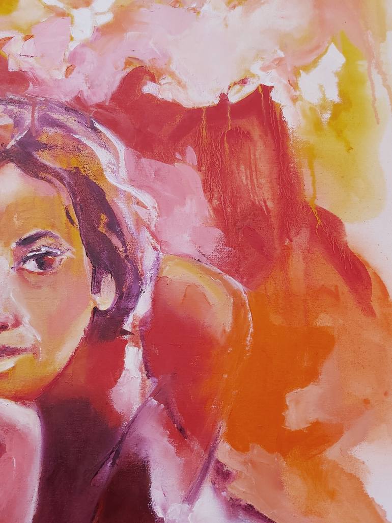 Original Expressionism Portrait Painting by Alicia Besada