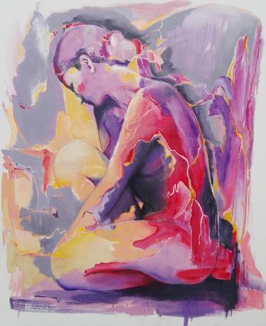 Original Figurative Nude Paintings by Alicia Besada