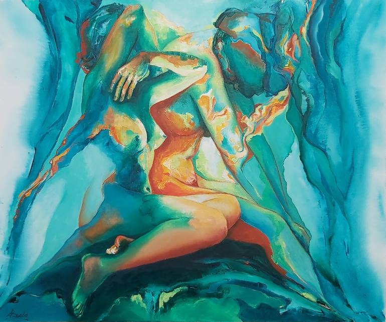 Original Expressionism Nude Paintings by Alicia Besada