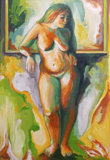 Original Expressionism Nude Paintings by Alicia Besada