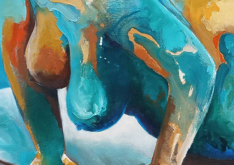 Original Figurative Nude Painting by Alicia Besada