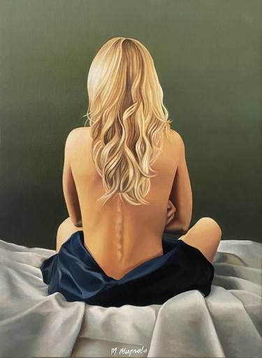 Original Photorealism Nude Paintings by Martin Mugnolo