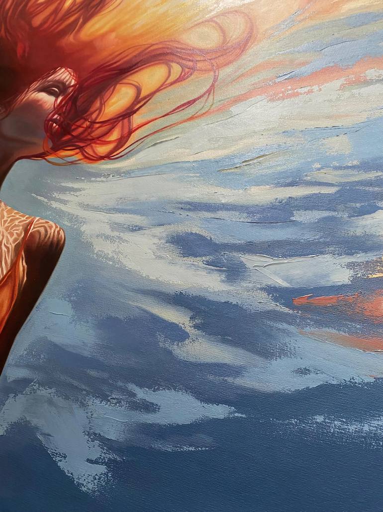Original Photorealism Water Painting by Martin Mugnolo