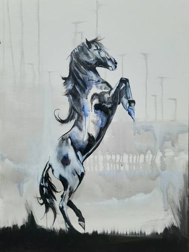 horse, horse painting, stallion thumb