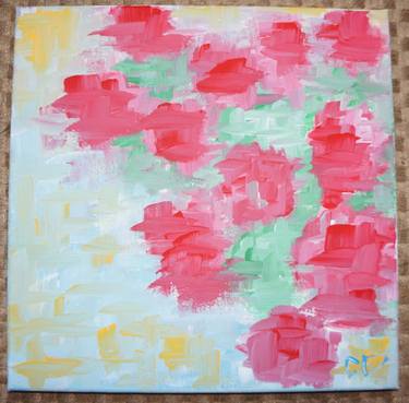 Original Abstract Floral Paintings by Christina DeRidder