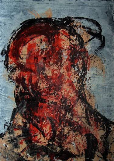 Original Expressionism People Paintings by Filip D Jensen