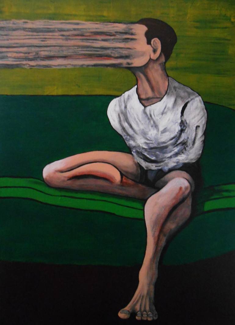 Original Expressionism Body Painting by Filip D Jensen