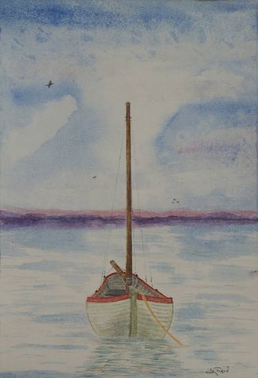 Print of Impressionism Boat Paintings by Stephen Reid