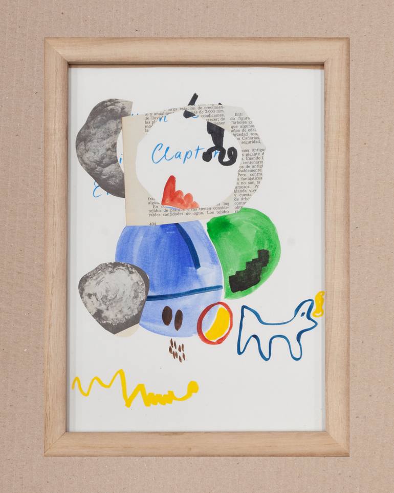 Original Dada Abstract Painting by Florencia Gutman